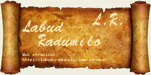 Labud Radumilo vizit kartica